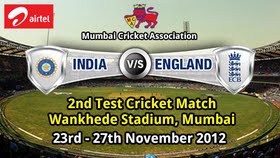 Ind Vs Eng 2nd Test at Mumbai, 23 Nov 2012