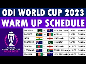 ICC Cricket World Cup 2023: Warm-up matches schedule, live scores, squads